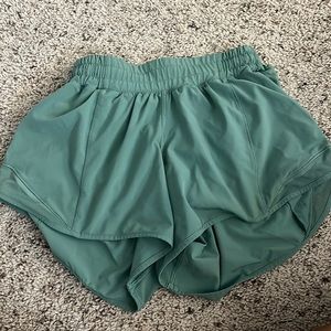 green size 4 tall lulu shorts